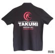 画像1: TAKUMIモーターオイル オリジナルポロシャツ(黒) メンズ　サイズS【送料無料】 (1)
