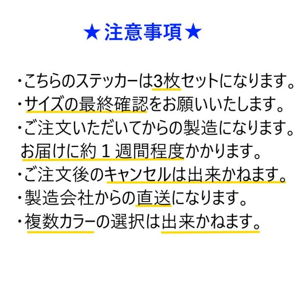 画像3: TAKMOスカラシップ制度用ステッカー 800mm×274mm 3枚セット カラー選択 (3)