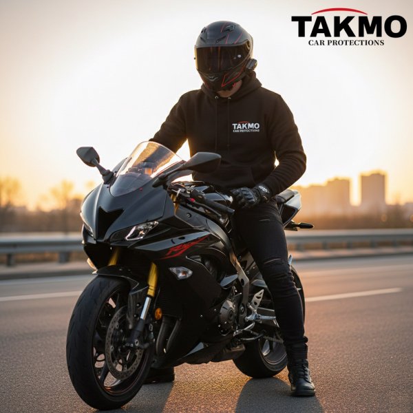 画像5: TAKMO(旧TAKUMIモーターオイル) オリジナルフルジップ スポーティージャケットパーカー スポーティ ロゴ入り M/Lサイズ (5)