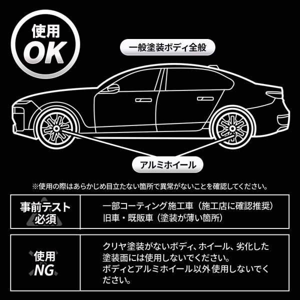 画像13: TAKMO 鉄粉除去剤 車用 鉄粉クリーナー 鉄粉除去スプレー ボディ 鉄粉取り ガラスコーティング前下地処理 洗車 カーケア コーティング前処理 IRON (13)