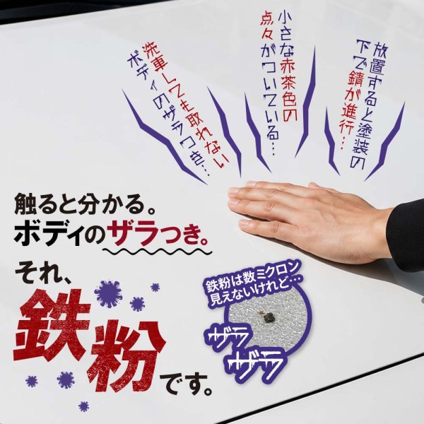 画像3: TAKMO 鉄粉除去剤 車用 鉄粉クリーナー 鉄粉除去スプレー ボディ 鉄粉取り ガラスコーティング前下地処理 洗車 カーケア コーティング前処理 IRON (3)