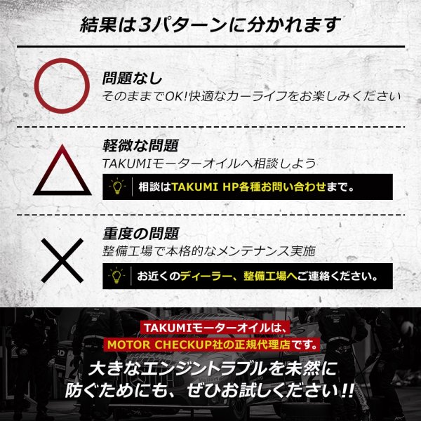 画像10: エンジン健康診断 愛車のコンディションチェック エンジンチェック エンジンオイル一滴で確認 大きなエンジントラブルを未然に防ぐ モーターチェックアップ MCU (10)