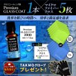 画像1: こだわり施工 ガラスコーティング3000×クロスセット 車ボディ用 拭き残しゼロ 硬化型 超撥水 高純度ガラス被膜 塗りこみ 高い光の透過率 艶 光沢 滑らか TAKMO (1)