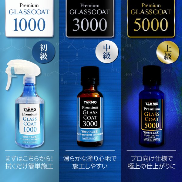 画像16: 【法人様専用】車用ガラスコーティング剤 ボディ用 硬化型 超撥水 高純度ガラス被膜 塗りこみ 高い透過率 艶 光沢 滑らか TAKMO TAKUMIモーターオイル 送料無料 PGC3000 (16)