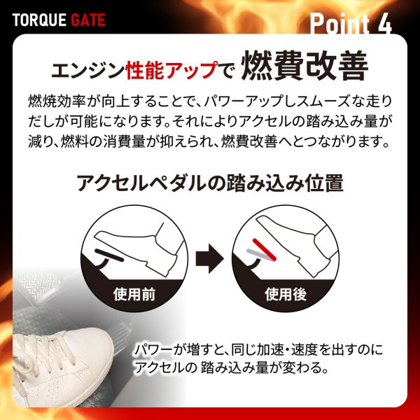 画像12: トルクゲイト トルクアップ 燃費改善 エアフィルター 燃焼効率改善スプレー 特許取得済み 自動車 二輪 1本スプレーするだけ 自然由来の安全成分使用 効果実感 有害ガス減少 ガソリン ディーゼル ハイブリッド クリーンディーゼル 遅効性 トルクゲイト (12)