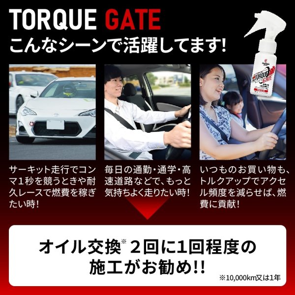 画像4: トルクゲイト トルクアップ 燃費改善 エアフィルター 燃焼効率改善スプレー 特許取得済み 自動車 二輪 1本スプレーするだけ 自然由来の安全成分使用 効果実感 有害ガス減少 ガソリン ディーゼル ハイブリッド クリーンディーゼル 遅効性 トルクゲイト (4)