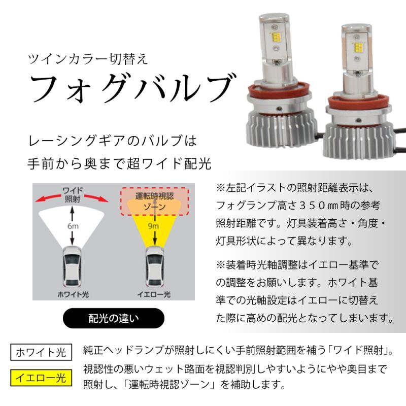RG レーシングギア RGH-P553 LEDフォグランプ フォグバルブ PSX26W 白