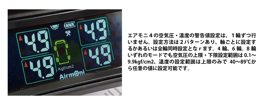タイヤ空気圧センサー Airmoni4 エアモニ4 4輪専用 TPMS ソーラー電源 送料無料｜TAKUMI MOTOR OIL OFFICIAL  SHOP