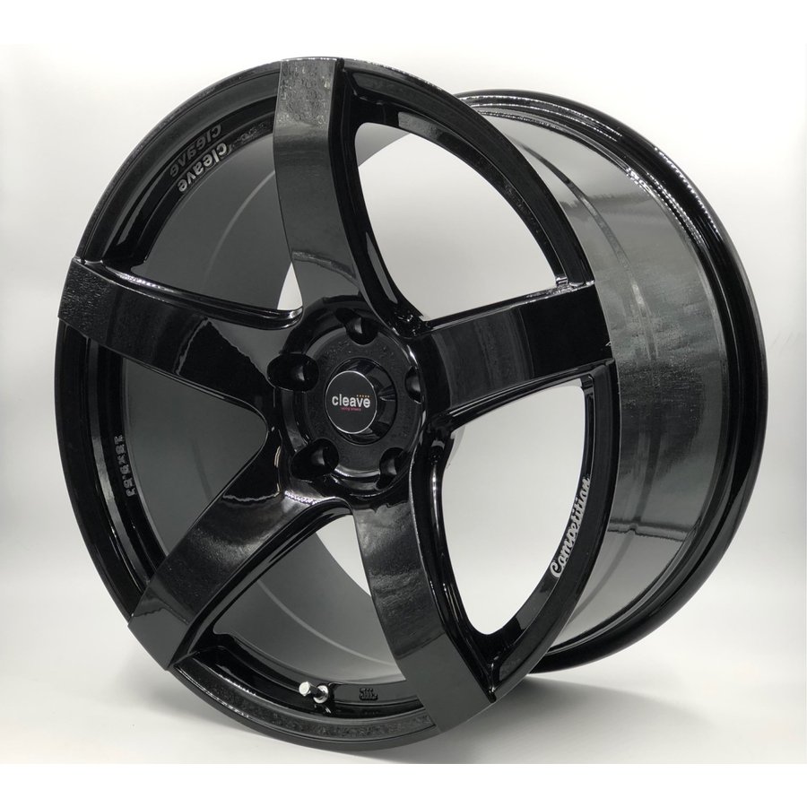 ホイール 18インチ 2本セット 18x9.5J +18 5H-114.3ブラック CLEAVE  