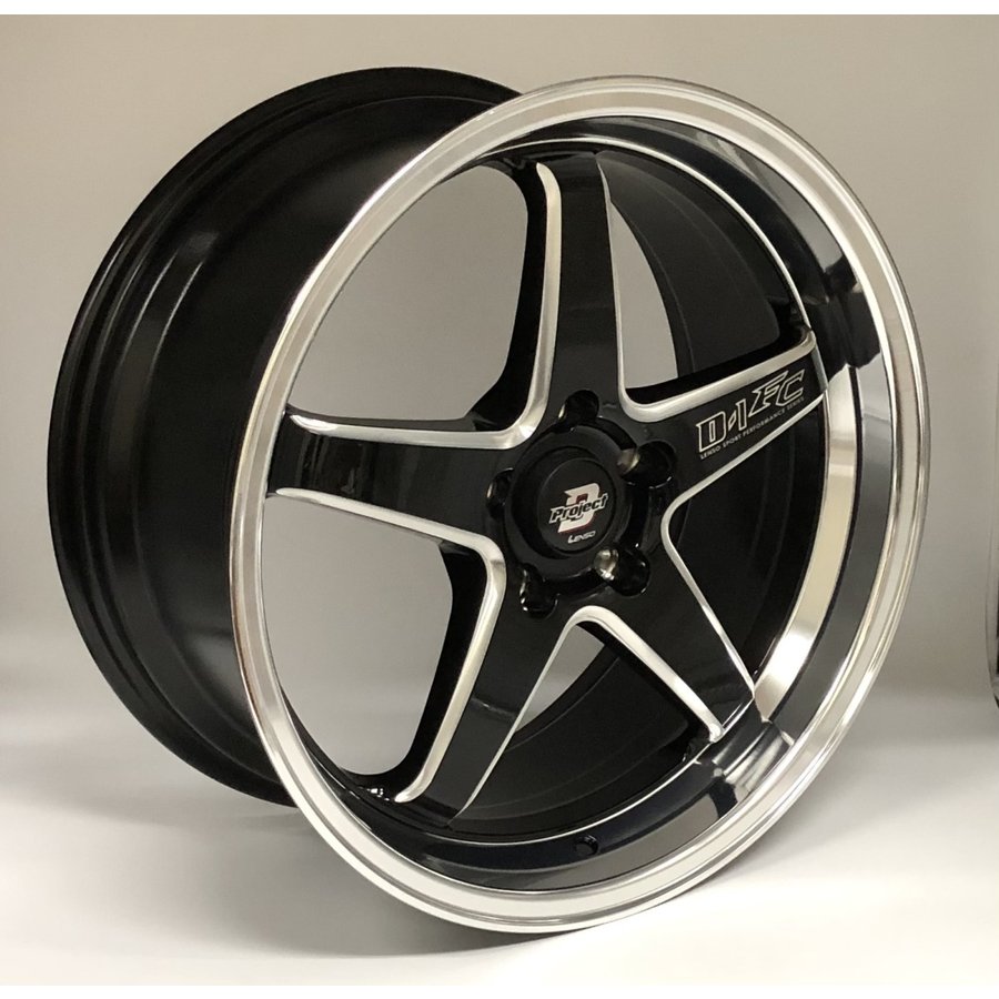ホイール 18インチ 2本セット 18x8.5J +35 5H-114.3 ブラック ミルド 