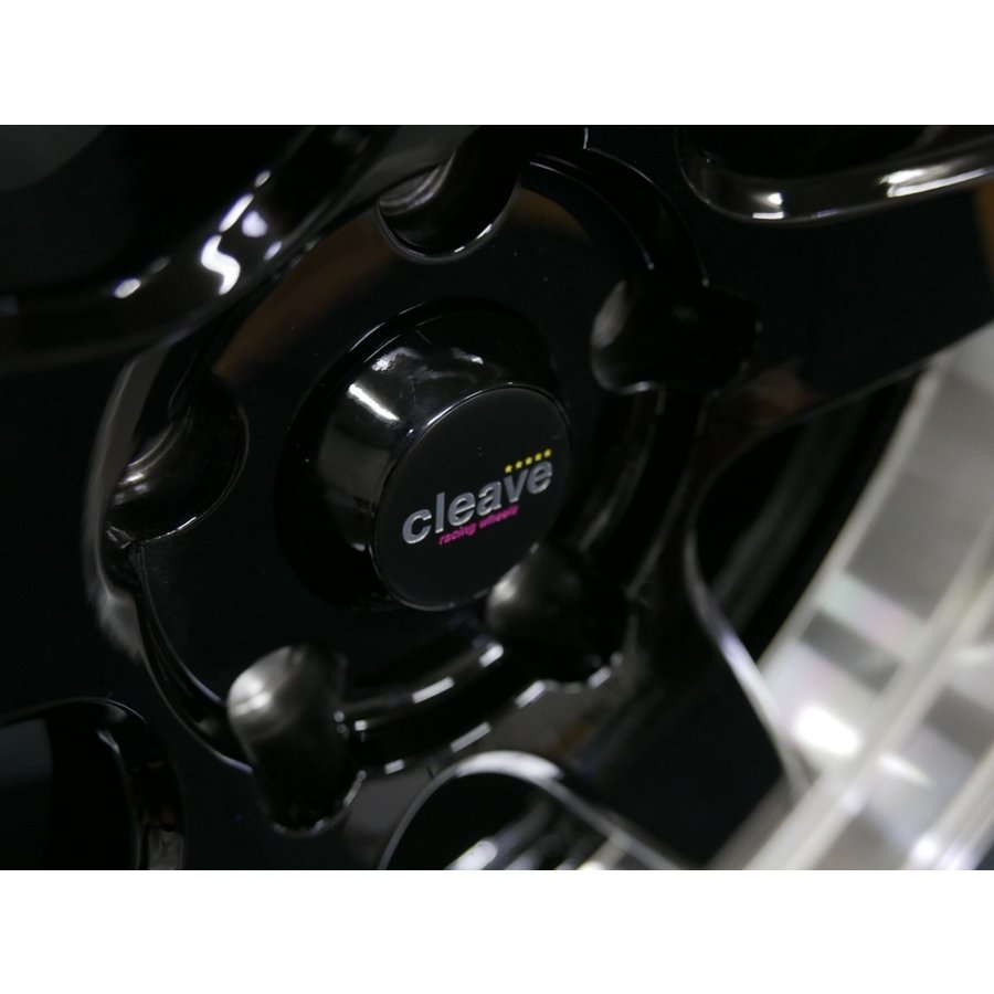 MINILITE 17インチ ホイール 4本セット メッキゴムバルブキャップ（ホイール 17インチ 4本セット 17x9J +18 5H-114.3  ブラック スポーク CLEAVE 送料無料 No.1 - TAKUMI MOTOR OIL OFFICIAL SHOP）