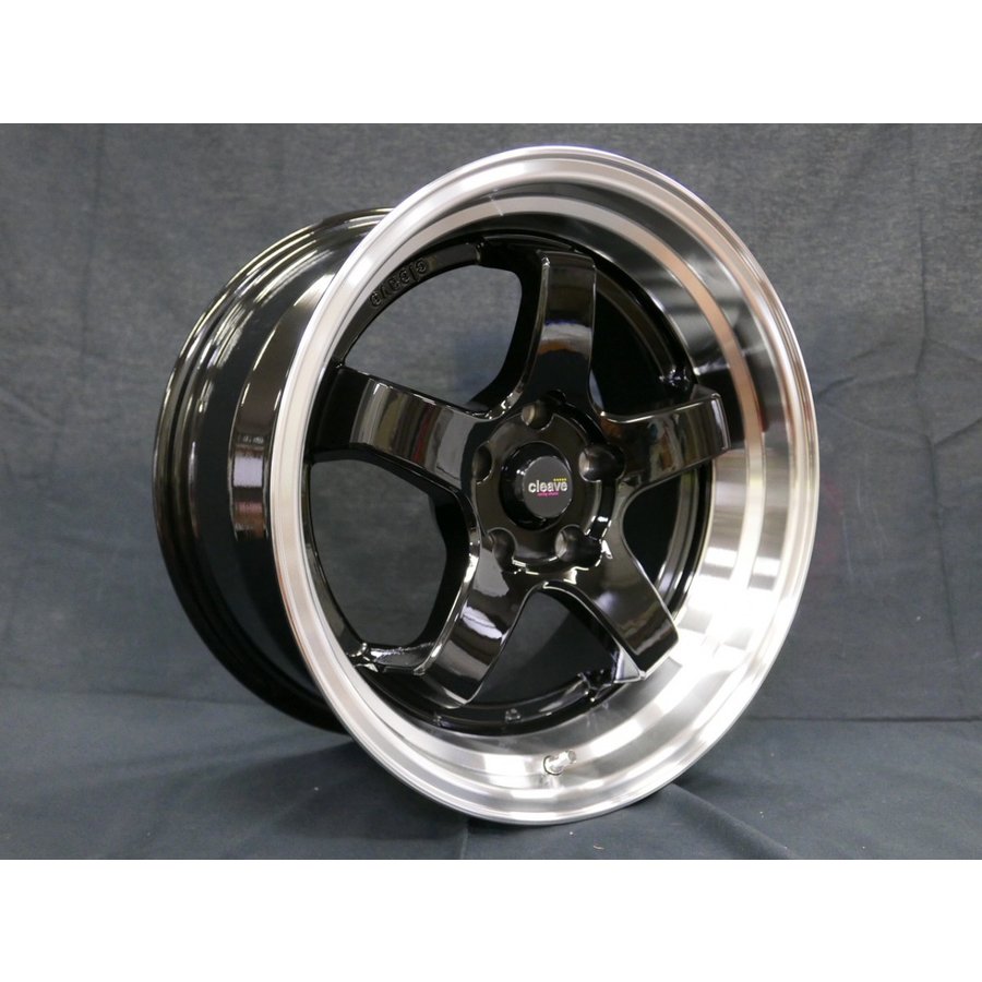 ホイール 17インチ 4本セット 17x9J +18 5H-114.3 ブラック スポーク ...