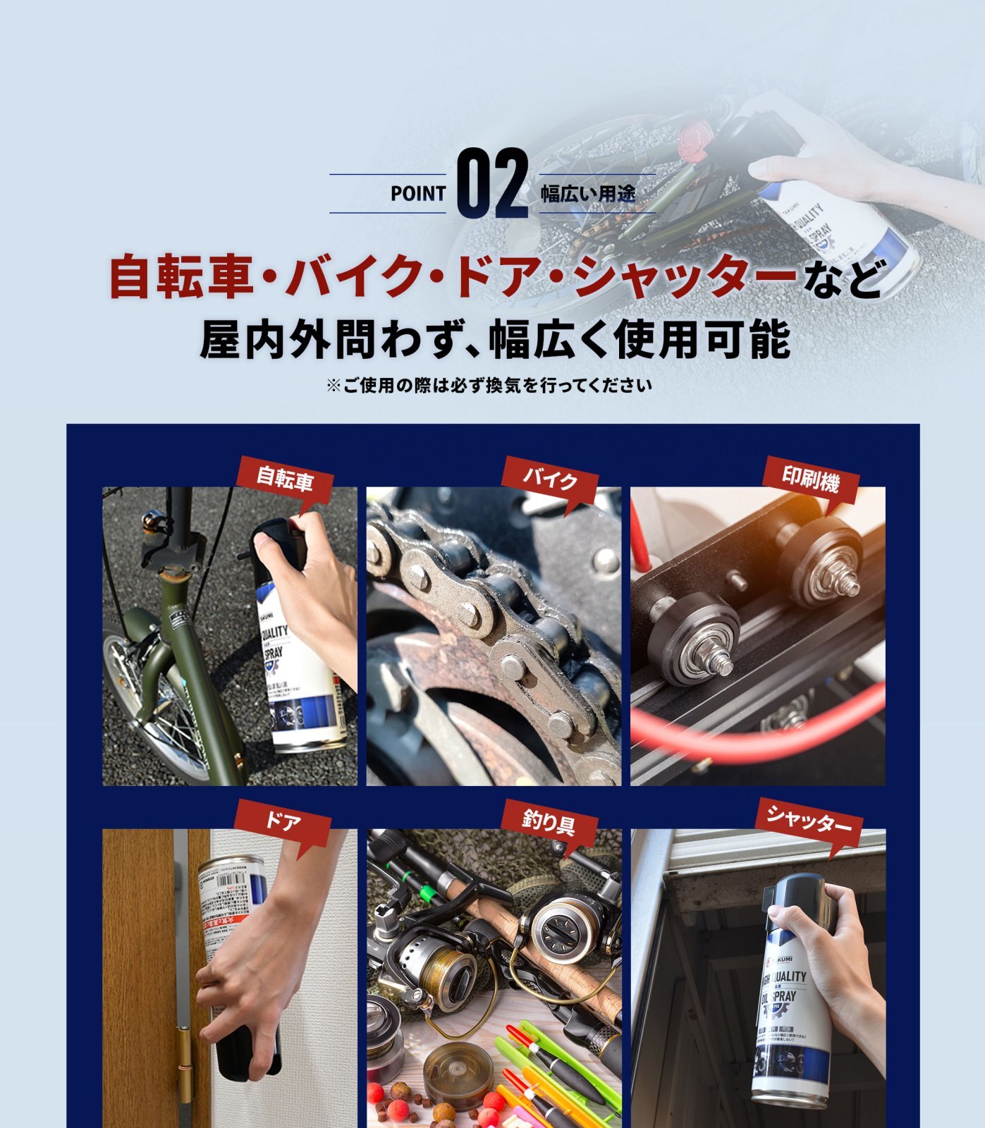 潤滑油スプレー オイルスプレー 非塩素 高浸透