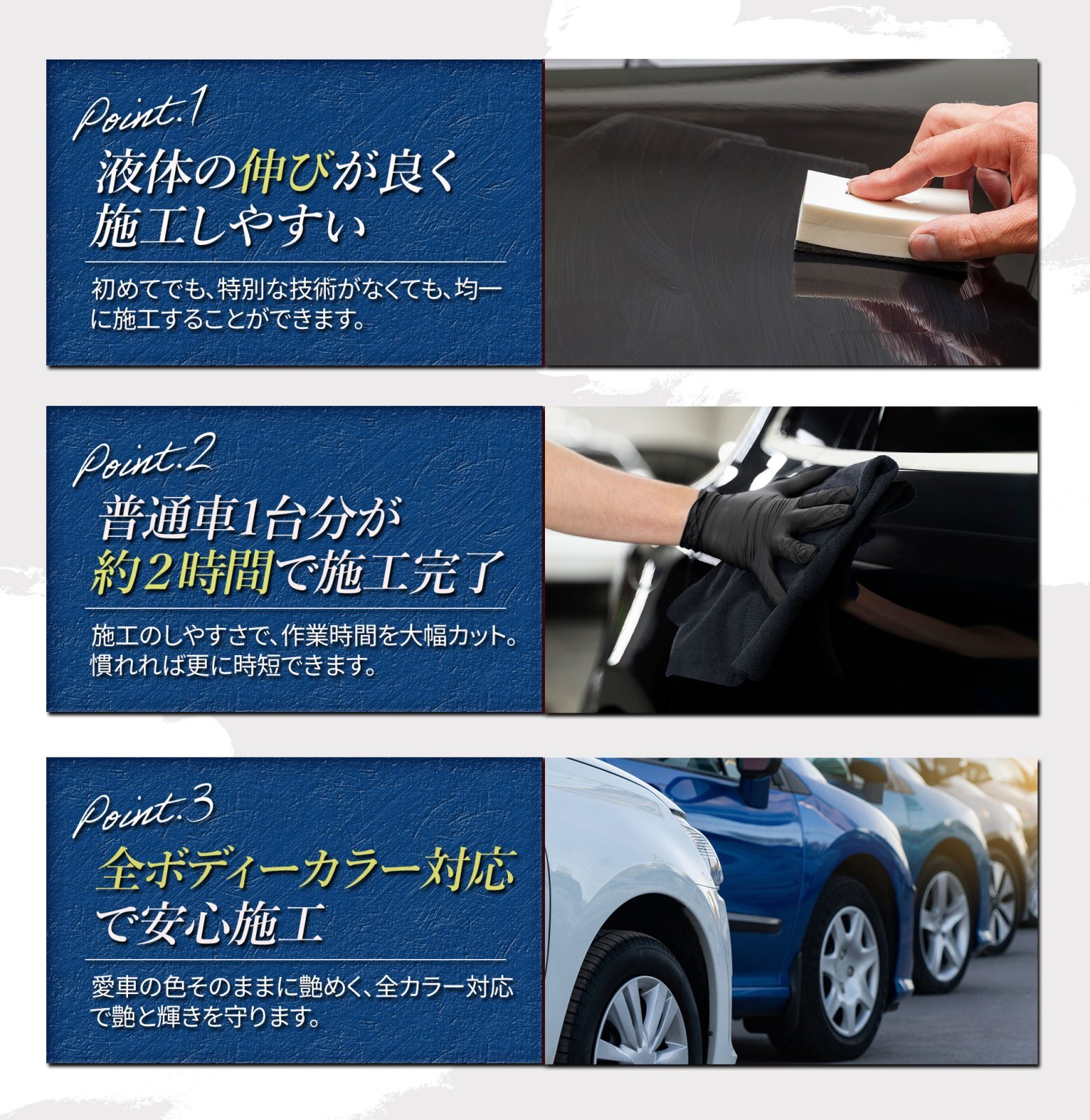 TAKUMIモーターオイル 自動車用ガラスコーティング剤Premium Glass Coat3000─プレミアムガラスコート3000─ 優れた光沢・驚異の撥水力・深みのある艶を実現!!
