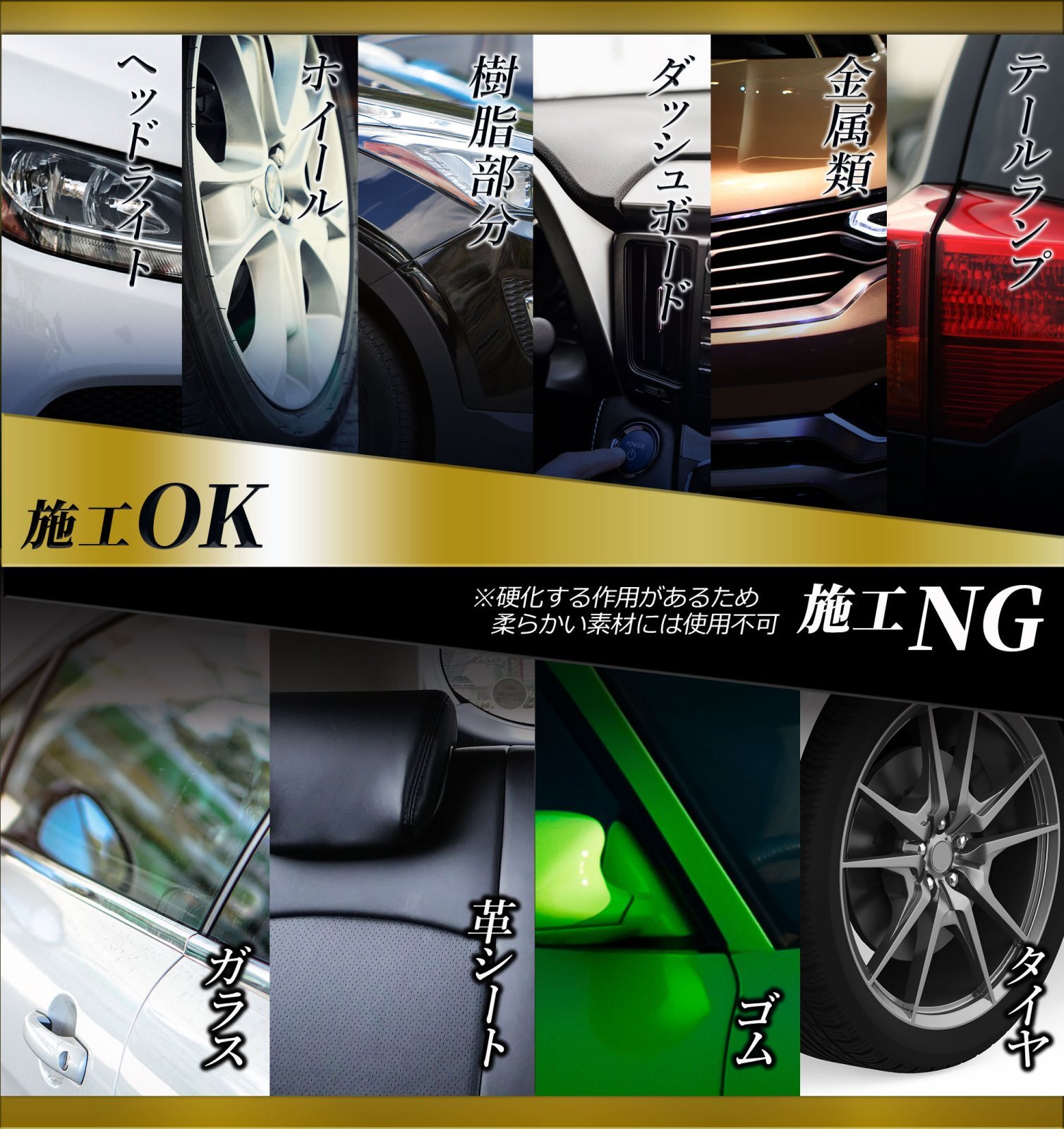 TAKUMIモーターオイル 自動車用ガラスコーティング剤Premium Glass Coat5000─プレミアムガラスコート5000─ 優れた光沢・驚異の撥水力・深みのある艶を実現!!